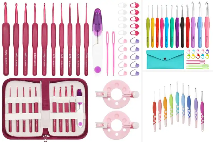 Detailed view of Best Color Coded Crochet Hooks
