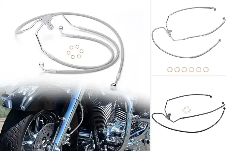 Detailed view of Best Harley Touring Front Brake Lines