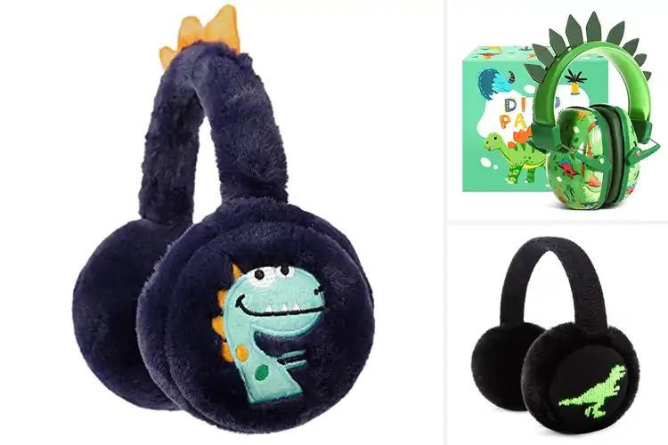 Detailed view of Best Kids Dinosaur Earmuffs