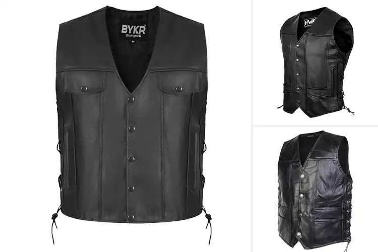 Detailed view of Best Leather Vests: Find Your Perfect Fit Today