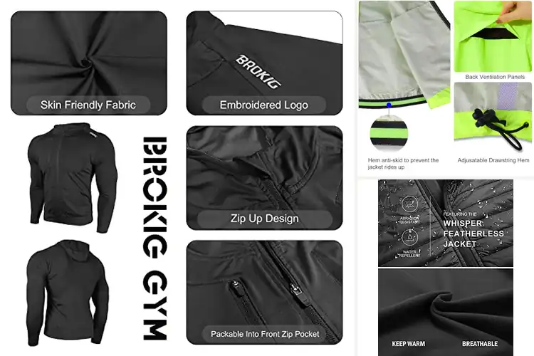 Detailed view of Best Mens Running Jackets