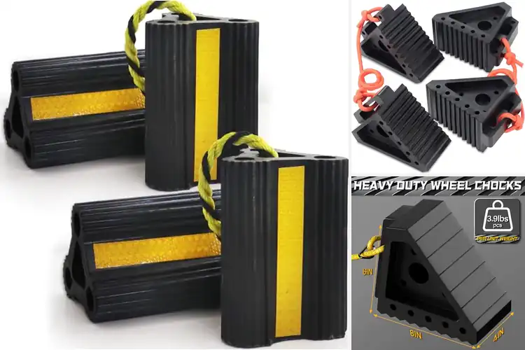 Detailed view of Best Natural Rubber Wheel Chocks