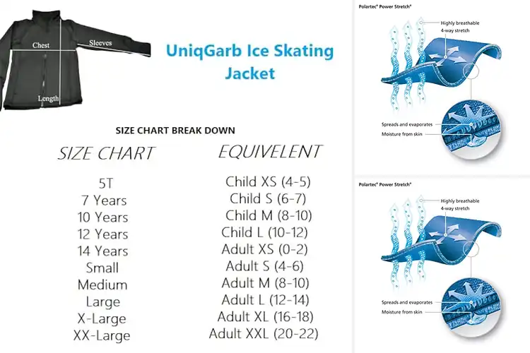 Detailed view of Best Polar Fleece Figure Skating Jackets