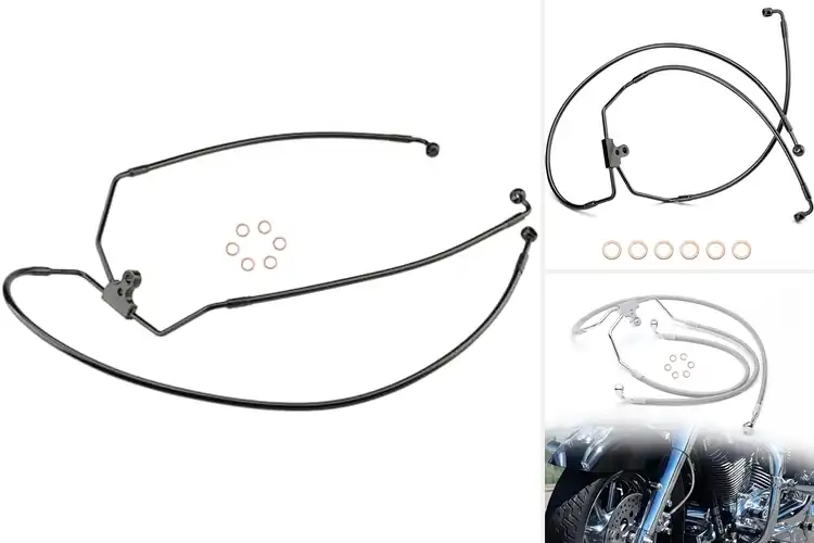 Detailed view of Best Road King Handlebar Brake Lines