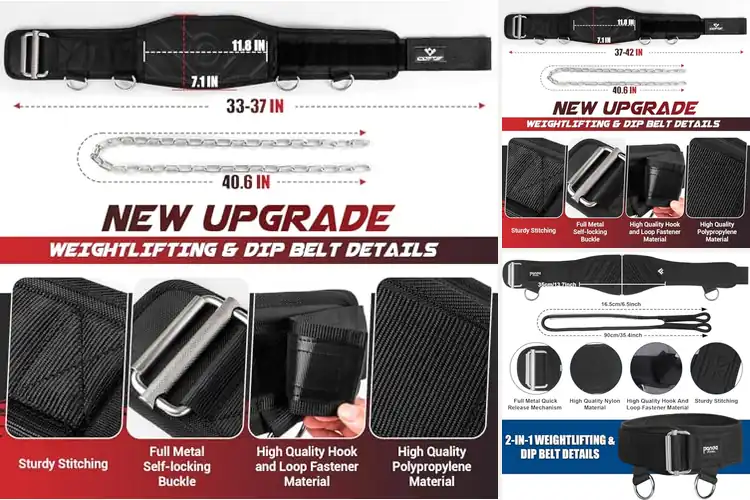 Detailed view of Best Self Locking Dip Belts