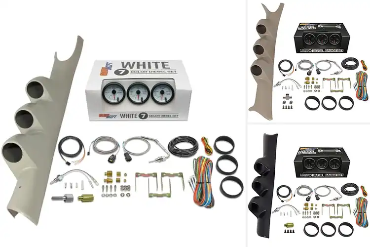 Detailed view of Best Triple A-Pillar Gauge Kits