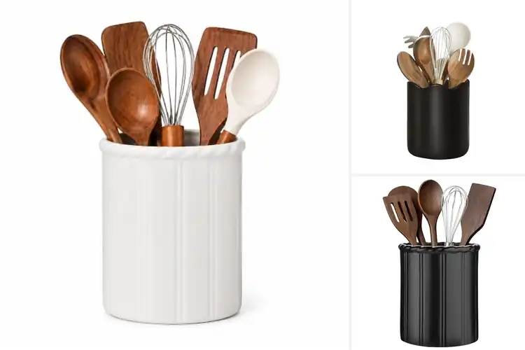 Detailed view of Best Utensil Holders with Cork Bottoms