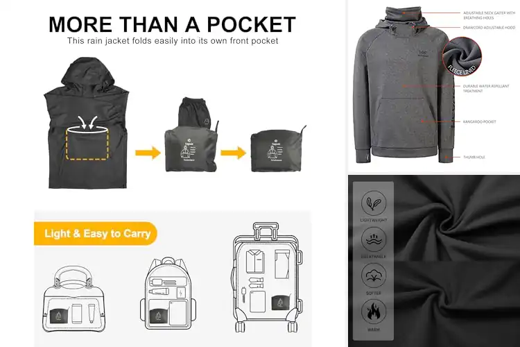 Detailed view of Best Water Resistant Mens Pullovers
